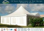 Event prefabricated hotel building special glass pagoda tent for exhibition
