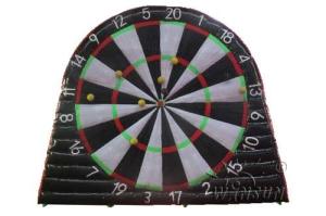 Quality 0.9mm PVC Inflatable Sports Games / Football Dartboard Customized Size Accepted wholesale