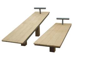 Quality outdoor fitness equipments WPC materials based Sit up board-LK-F01 wholesale