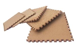 Quality 2mm Thick 45x45cm Cork Pad Puzzle Cork Play Mat Antibacterial Resilient wholesale