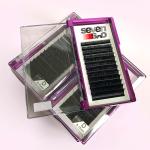 Black Silk Eyelash Extensions , Pure Handmade Individual Eyelash Extensions