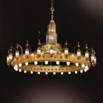Customization project Masjid islamic chandelier large luxury gold mosque