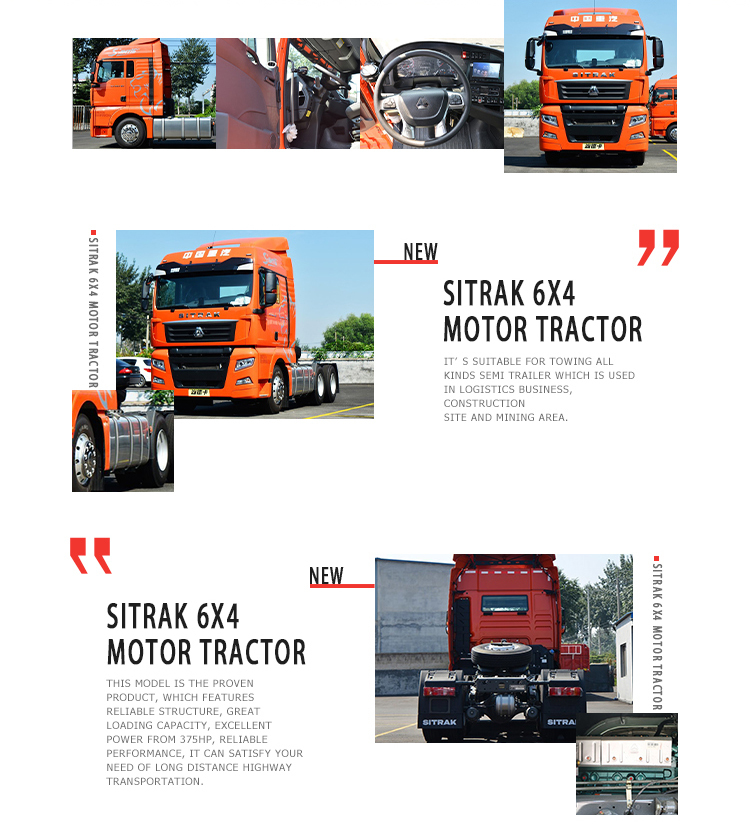 2023 Sinotruck Howo SITRAK C7H G7 4x2 6x4 Tractor Truck Tractor Head in Africa Gross Vehicle Weight 25000 kg