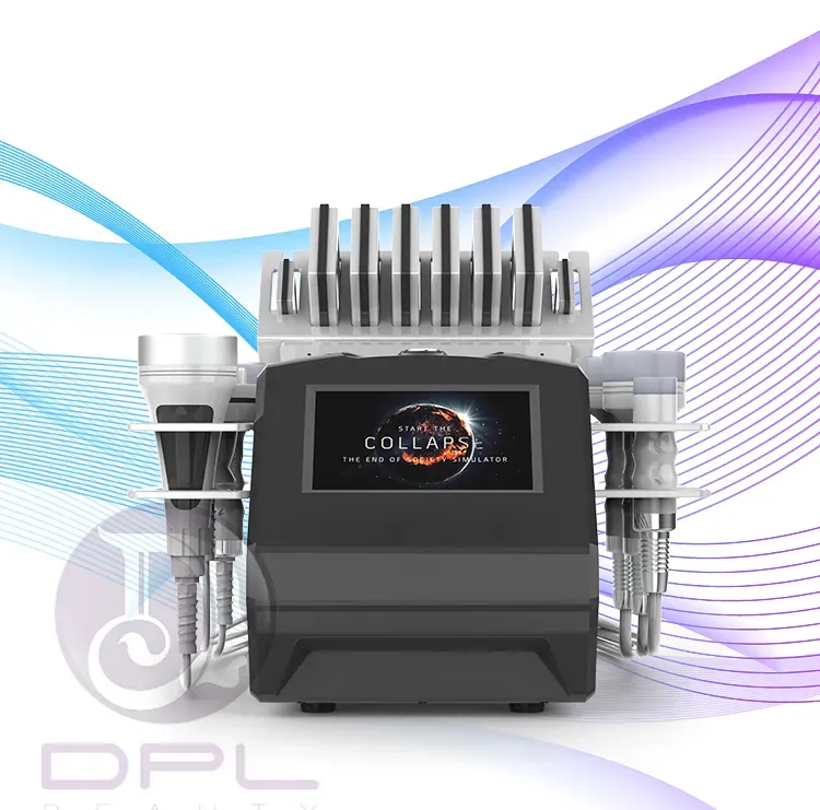 AS94 Body Slimming Machine 6 In 1 Fat Reduce 80K With Vacuum Cavitation System Antienvejecimiento Body Sculpting