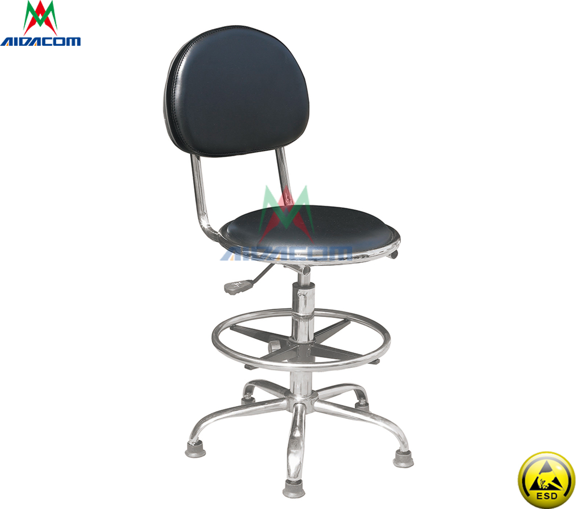 Laboratory 140mm Pneumatic Rod Ergonomic Swivel ESD Chairs