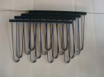 Metal Display Vinyl Roll Wall Rack / Industrial Wall Mount Vinyl Storage Rack