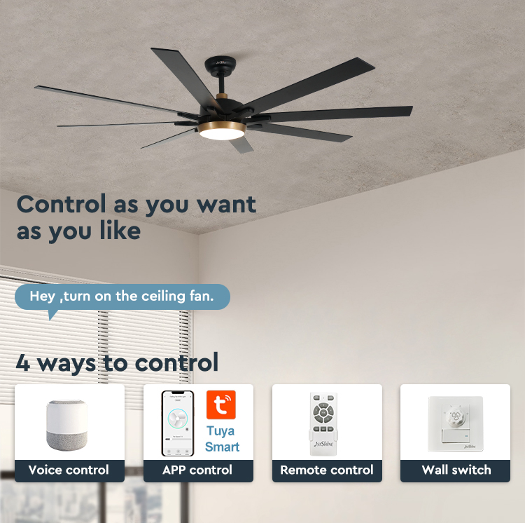 Upgrade Your Living Space with 65 Inch MDF Blades Gold Decorative Ceiling Fan