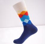 Customized Trendy Mens Cotton Socks Jacquard Logo Soft And Comfortable
