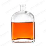 500 Ml 16 Oz Clear Spirit Glass Bottles With Cork Lids And Seal Shrink Capsules