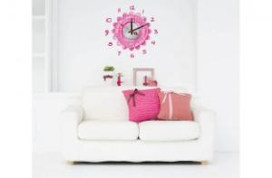 Quality Flower Vinyl Wall Decoration Sticker Clock 10A005 wholesale