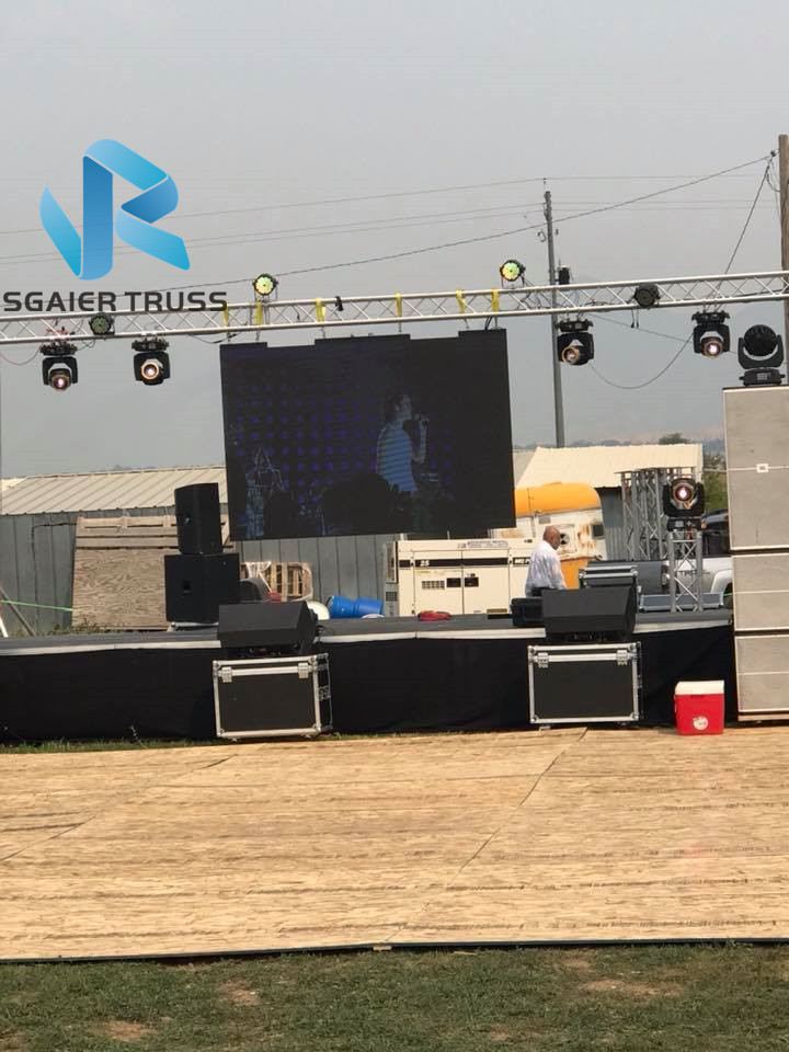 Durable Led Display Truss , Aluminum Lighting Truss For Hanging Led Screen