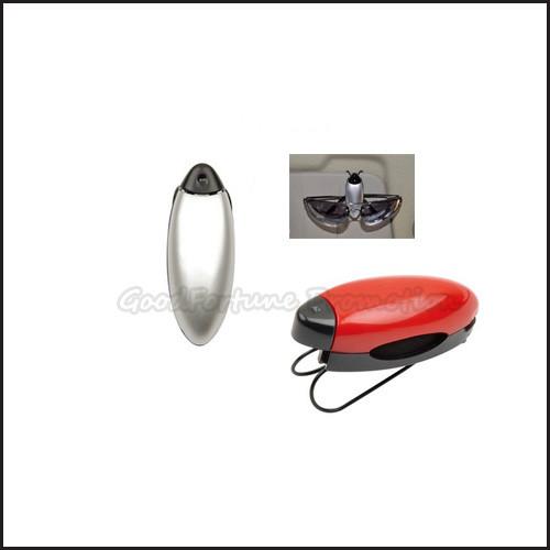 Customed logo promotion Eco Abs car portable eyeglass holder clamp clip gift