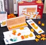 Pallet Type Wooden Educational Toys Spelling Game Early Education English Letter