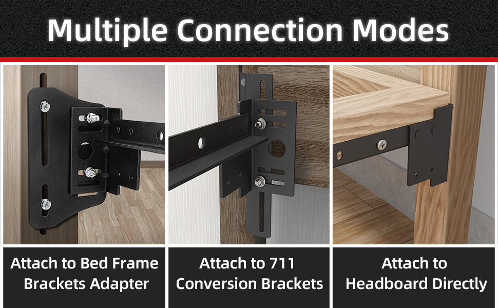 Upgrade Your Bed Full to Queen Conversions with Extension Brackets Set Attachment Kit