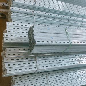 Quality 41mm Perforated SS Metal strut channel Pre Galvanized For Seismic Bracing ISO9001 wholesale