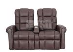 Custom Anti Slip Electric Recliner Sofa Theater VIP Seating With Silver Cup