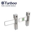 Stainless Steel Waist Height Barrier Gate For Supermarket Entrance 240V
