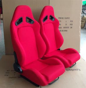 Quality Adjustable Racing Style Car Seats , Automotive Racing Seats Suede Material wholesale