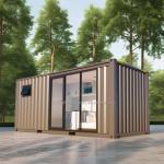 Galvanized Steel Square Tubes Modified Prefabricated Shipping Container House