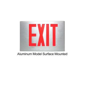 Quality Aluminum Double Sides Red Emergency Exit Signs Light wholesale