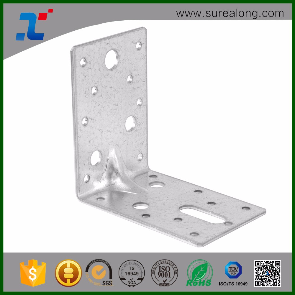 Standard Reinforced Wood Frame Steel Angle Bracket for Wood Timber Durable and Design