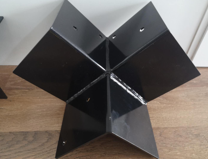 OEM Heavy Duty Steel Sheet Metal Corner Bracket for Pergola / Wooden Structures