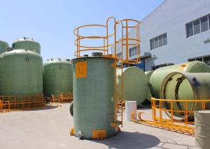 Quality 3600mm FRP Cylindrical Storage Tank Chemical Resistance Water Reservoir wholesale