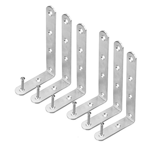 Powder Coated 90 Degree Angle Bracket Heavy Duty Stainless Steel Wall Mount L Bracket