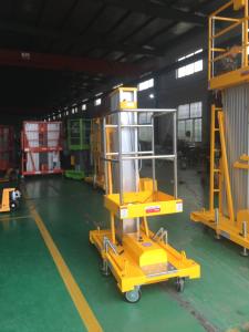 Quality 8m Aluminum Aerial Work Platform Hydraulic Vertical Lift Table 0.75Kw Lifting Power wholesale