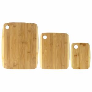 Quality Household wood cutting board with holes hanging 3PCS Set wholesale