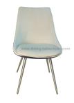 Velvet Upholstered Stainless Dining Chair Livingroom Chair Leisure Chair