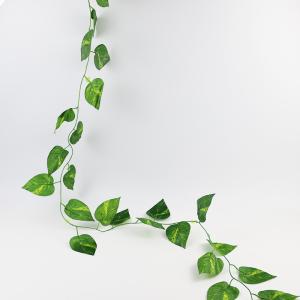 Quality Hanging Garland Artificial Ivy Vines Leaf Plants 1.8cm Plastic Foliage For Wedding Wall wholesale