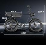 Max Speed 30-50Km/h Disc Brake Electric Fat Tire Bike 48V 400W Motor Ebike