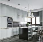 Quartz Countertop Shaker Kitchen Cabinets For Apartments