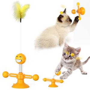 Quality Food Grade Cat Pet Toys TPR Cat Spring Toys Kitty Interactive Ball wholesale
