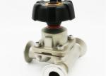 Three Way Manual Diaphragm Valve TP316L Stainless Steel Material For Beverage