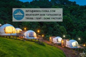 Quality 5m Diameter Luxury Clear Dome Tent / Glamping Tents wholesale