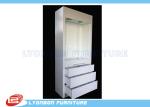 White Wood Display Cabinets Drawers For Retail Jewelry Displays , Paint Finished
