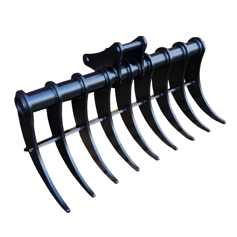 Mining 3 Ton 5 Ton 10 Ton Excavator Grass Rake standard