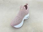 Breathable Pink Platform Loafers Microfiber Loafer Platform Shoes