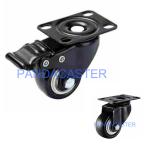 Durable Low Profile Furniture Casters , 50mm Castors With Brakes