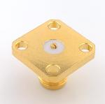 50 Cyles Female SMA Coaxial Connector 4 Hole Sma Flange Mount Connector