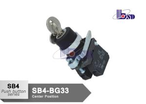 Quality Metal Push Button Switch SB4 Series Key Selector Switch Anti - Electrical Erosion wholesale