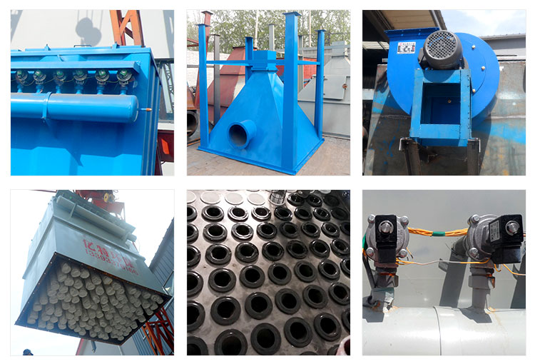 0.2 Micron Minimum Particle Size Blowback Pulse Bag Filter Dust Collector with 4 Pulse Valves