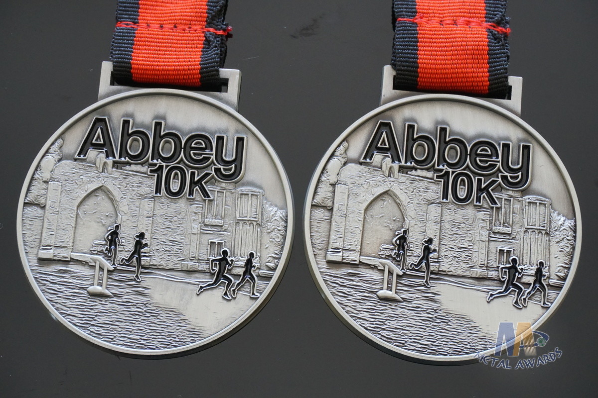 Custom Abbey 10k Marathon Swimming Sport Award Medals 3D Effect Model Medallion