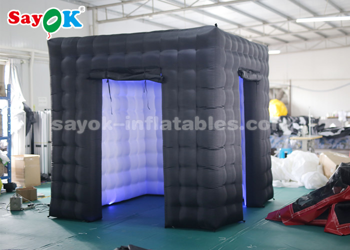 Inflatable Party Tent Cube Oxford Cloth Inflatable Photo Booth For Trade Show Size 2.5*2.5*2.5m