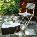 Large Outdoor Heart Shaped Corten Steel Planter For Garden Ornaments