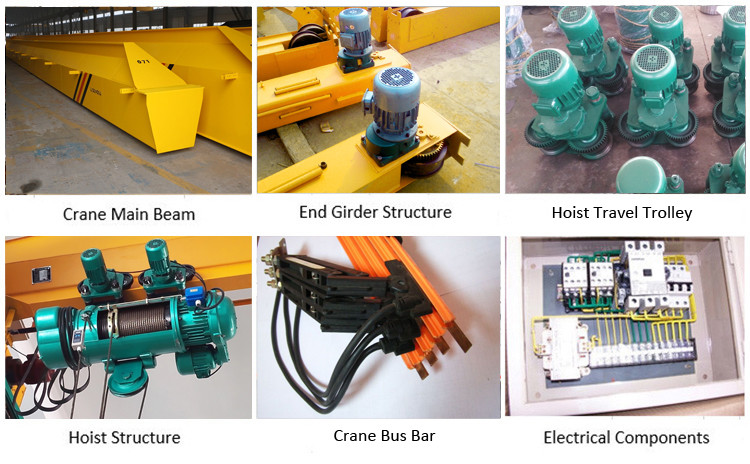 Ceiling Mounted Single Girder Overhead Crane 1-32t Lifting Capacity Pendant Control 20m/min Craning Speed