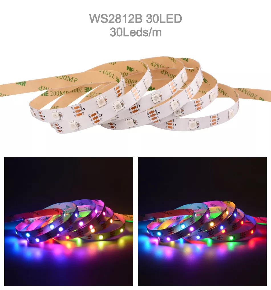 Waterproof 12V ws2812 ws2811 Led Strip 60leds for Magic Color RGB Decoration CRI Ra 80