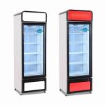 450L Commercial Single Glass Door Beverage Showcase Cooler Upright Display